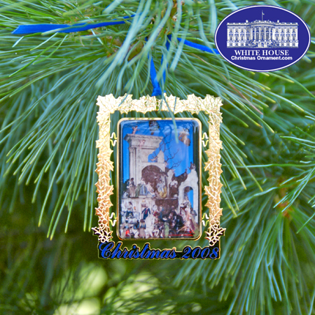 2008 Secret Service Ornament - The White House Creche