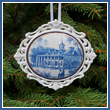 Mount Vernon East View Toile Ornament